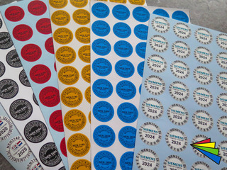 Keuringsstickers volgens Nen en keuringstickers met logo